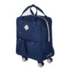 Navy Trefoil Rolling Bag - Image 2